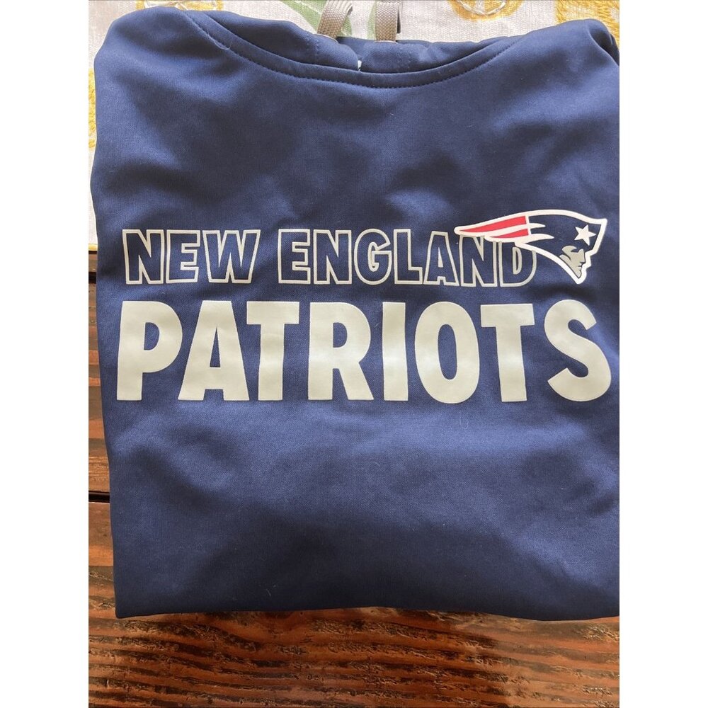 Nike NFL New England Patriots Men’s Large Hoodie Sweatshirt Blue - Picture 9 of 9